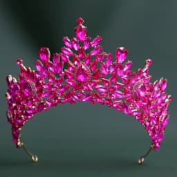 KMVEXO Luxury Baroque Crystal Beads Wedding Crowns Queen Princess Large Bridal Opal Tiaras Crown For Wedding Hair Accessories