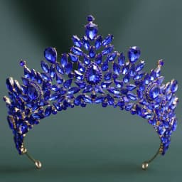 KMVEXO Luxury Baroque Crystal Beads Wedding Crowns Queen Princess Large Bridal Opal Tiaras Crown For Wedding Hair Accessories