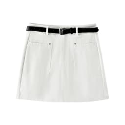 Semir Women Skirt High Waist Belt Mini Slim Fit Leg Lengthening Cool Vintage Versatile A Line 2026 Summer Top