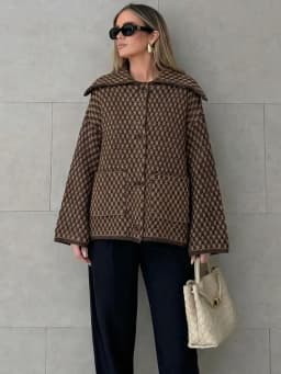 HH 2026 Spring Jacket For Women Loose Casual Knitted Cardigans Lapel Single Breasted Long Sleeve Sweater Coat High Street Tops