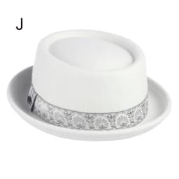 GEMVIE 100% Wool Felt Pork Pie Hat Women Men Porkpie Hat Curved Brim Pork Pie Wool Hat Unisex Autumn Winter Fedora Hat