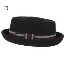 GEMVIE 100% Wool Felt Pork Pie Hat Women Men Porkpie Hat Curved Brim Pork Pie Wool Hat Unisex Autumn Winter Fedora Hat