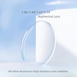 HD Aspherical Lenses 1.56/1.61/1.67/1.74 Myopia Hyperopic Astigmatism Lenses Wear-resistant Optical Prescription Lens 2 Pieces