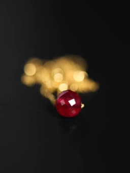 Fine Jewelry New Real 18K Gold Necklace Natural ruby for Women Au750 Design Simple Fashion Fine Jewelry Gift for Women,x667