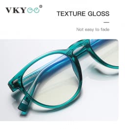 VKYEE Round Small Frame Simple Fashion Design Women's Anti-blue Light Glasses Customizable Prescription Photochromic Glasses
