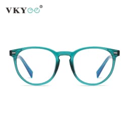 VKYEE Round Small Frame Simple Fashion Design Women's Anti-blue Light Glasses Customizable Prescription Photochromic Glasses
