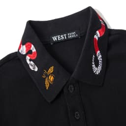 High New Novelty 2021 Embroidery snake bee Collar Fashion Casual Polo Shirts Shirt Skateboard Cotton Polos Top Tee B95