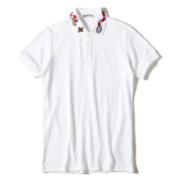 High New Novelty 2021 Embroidery snake bee Collar Fashion Casual Polo Shirts Shirt Skateboard Cotton Polos Top Tee B95