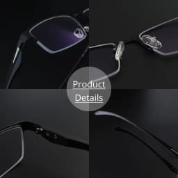 Photochromic Sunglasses Chameleon Lens Myopia Blue Light Blocking Men's Computer Glasses Game for Sight -0.50 -0.75 -175 -2.5-6