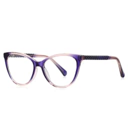 VICKY New Cat Eye Reading Prescription Eyeglasses Women Colorful Myopia Eyewear Hyperopia Anti Blue Ray Optical Glasses PFD2136