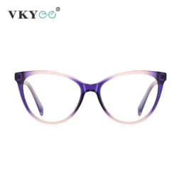 VICKY New Cat Eye Reading Prescription Eyeglasses Women Colorful Myopia Eyewear Hyperopia Anti Blue Ray Optical Glasses PFD2136