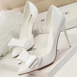 BIGTREE Shoes Women Pumps Fashion High Heels Shoes Black Pink Yellow Shoes Women Bridal Wedding Shoes Ladies Stiletto Party Shoe