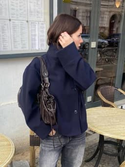 2026 Spring Stand Collar Short Jacket For Women Elegant New Long Sleeve Single Breasted Coat Elegant Lady Outerwear High Street