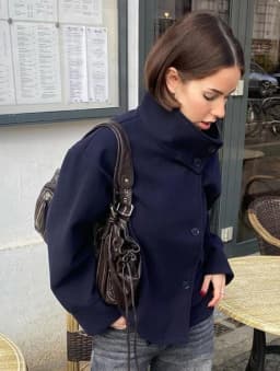 2026 Spring Stand Collar Short Jacket For Women Elegant New Long Sleeve Single Breasted Coat Elegant Lady Outerwear High Street