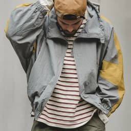 Maden Casual Detachable Double Zipper Patchwork Jackets Stand-up Collar Loose Fit Letter Jacket For Men's Spring and Fall Coat