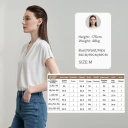 AMII Minimalism 2026 Summer Women's T-shirt Classic Style Casual V-neck Short Sleeve Solid Stretch Female Tops & Tees 12312013