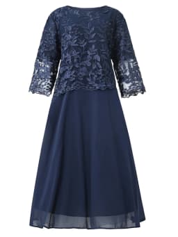 4XL 5XL Plus Size Women Clothing 2024 Spring Summer Embroidery Fake Two Piece Party Dress for Wedding Guest Church Dress
