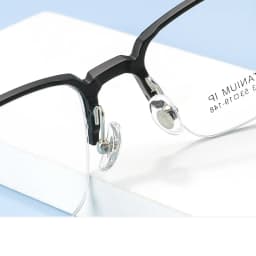 3 In 1 Men Fashion Pure Titanium Glasses Frame With Polarized Clip On Sunglasses And Night Vision Women Eyewear