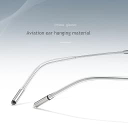 F·DRACON Pure Ttanium Frameless Glasses Simple And Retro Square Men's Glasses Frame Optical Prescription Glasses Men's 6003