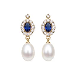 New Fresh Water Natural Pearl Stud Earrings For Woman,Romantic Hanging Pearl Earring Jewlery Wife Mother Gift White Black