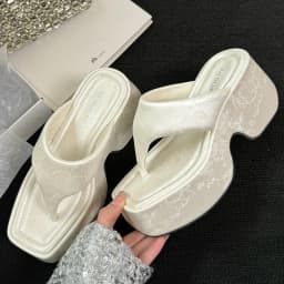 Pumps Flip Flops Slippers Shoes For Ladies New Female Footwear Platform Wedges Women Slippers Fashion Slides Heels  Shoes