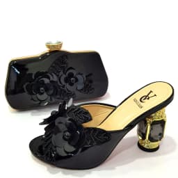 Royal Blue Color Matching Women Shoe and Bag Decorated with Rhinestone African Shoe and Bag Set for Party In Women Italy Shoes