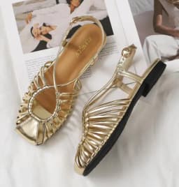 ZAROY Summer Cross Strap Flat Sandals Women Round Toe Ankle Buckle Hollow Casual Roman Sandalia Zapatos De Mujer сандали