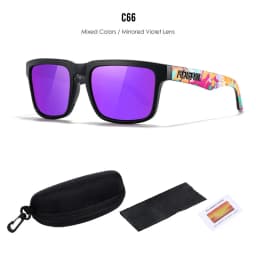 2026 Kdeam Original Brand Design Polarized Sunglasses For Women Men Fluorescent Yellow Frame Trendy Outdoor Eyewear For Couple