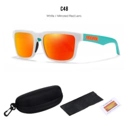2026 Kdeam Original Brand Design Polarized Sunglasses For Women Men Fluorescent Yellow Frame Trendy Outdoor Eyewear For Couple