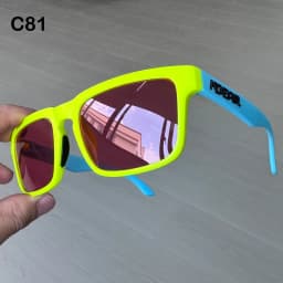 2026 Kdeam Original Brand Design Polarized Sunglasses For Women Men Fluorescent Yellow Frame Trendy Outdoor Eyewear For Couple