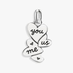 Adjustable 925 Sterling Silver Vintage Pendants Love Letter Daisy Scroll Charms Beads Fit Original Bracelet Necklace DIY Jewelry