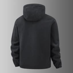 2025 Fleece Men's Coat Thickened Warm Windproof Loose Outdoor Collar Fleece Hooded Jacket Norwegian Printed Good Soldier