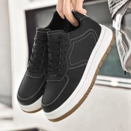 New Height-increasing Shoes for Men: 10CM-8CM-6CM Invisible Height-increasing Sports Shoes, White Sports Shoes, Large Size 37-44