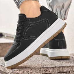New Height-increasing Shoes for Men: 10CM-8CM-6CM Invisible Height-increasing Sports Shoes, White Sports Shoes, Large Size 37-44