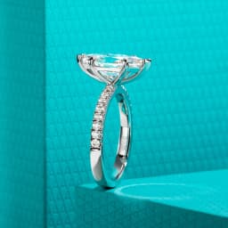 AnuJewel 3ct D Color Marquise Cut Moissanite Ring 925 Sterling Silver Engagement Wedding Ring for Women Birthday Jewelry Gift