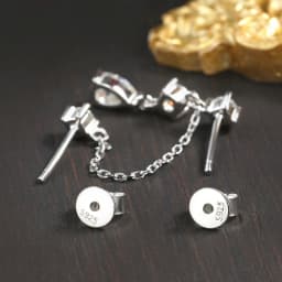 KNOBSPIN D VVS1 Moissanite Earrings for Women GRA Certified Pear Cut Pendant Tassel Earring Solid s925 Silver Dainty Ear Ring