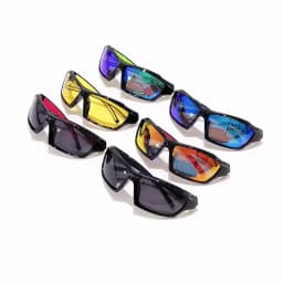 20PCS Fashion Color Splicing Sunglasses Outdoor Sports Glasses for Men Women Driving Fishing Hiking Eyewear