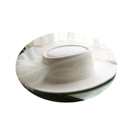 New French 100% Wool Top Hat Veil Vintage Dinner Party Elegant White Fedora Travel Light Wedding Head Dress Accessories