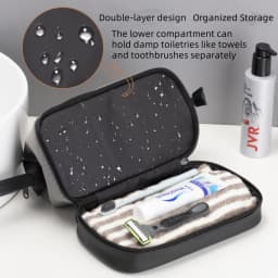 Large Capacity Women's Men Travel Toiletry Bag Makeup Cosmetics Storage Organizer Holer 2-layer Toiletry Washing Bag Waterproof