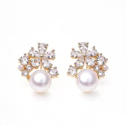 Real Freshwater Earrings with Natural Pearls,Flower White Natural Pearl Earrings Jewelry Wife Mother Birthday Gifts Pink Black