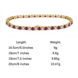 ORSA JEWELS Exquisite 3mm Sapphire Blue Sparkling Tennis Bracelet S925 Sterling Silver Cubic Zirconia Fashion CZ Bracelet SB137