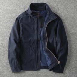 2025 Autumn and Winter American Retro Woven Cargo Jacket Men's Trendy 100% Cotton Washed Stand Collar Slim Tough Guy Casual Coat