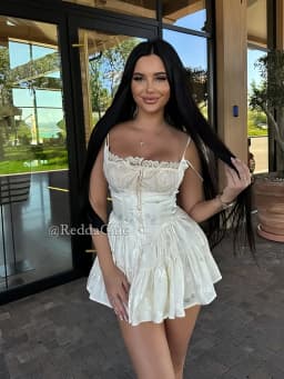 ReddaChic Mini Cami Dress with Built-in Shorts Spaghetti Straps Glossy Floral Women Satin Rompers One Piece Puffy Pants Party