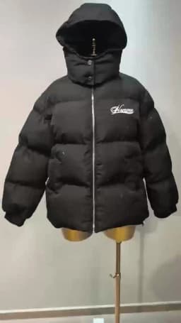 Harajuku Winter Men's Padded Jacket Thick Warm Coat American Retro Style Zip Up Outerwear Casual Streetwear Fashion Trend New