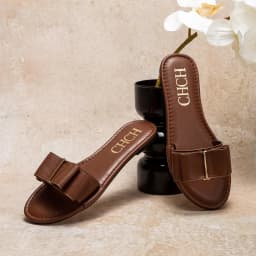 Women's Flat Shoes CHCH New Summer Bow Casual Slippers Black Commuting Woman Shoes