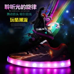 Size 25-46 Couples Womens&Mens Luminous Sneakers Glowing USB Charge Boys LED Shoes Girls Footwear LED Street Shoes