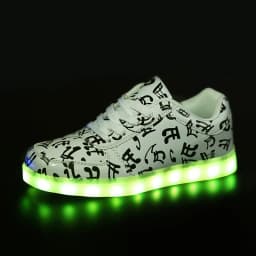 Size 25-46 Couples Womens&Mens Luminous Sneakers Glowing USB Charge Boys LED Shoes Girls Footwear LED Street Shoes