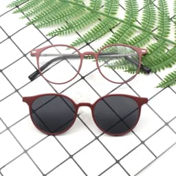 KANDREA Metal Vintage Magnetic Sunglasses Women Clip 2 IN 1 Optical Myopia Eyeglasses Men Polarized Prescription Glasses S2124