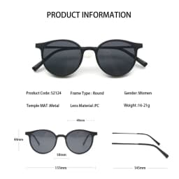 KANDREA Metal Vintage Magnetic Sunglasses Women Clip 2 IN 1 Optical Myopia Eyeglasses Men Polarized Prescription Glasses S2124
