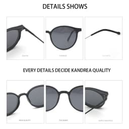 KANDREA Metal Vintage Magnetic Sunglasses Women Clip 2 IN 1 Optical Myopia Eyeglasses Men Polarized Prescription Glasses S2124